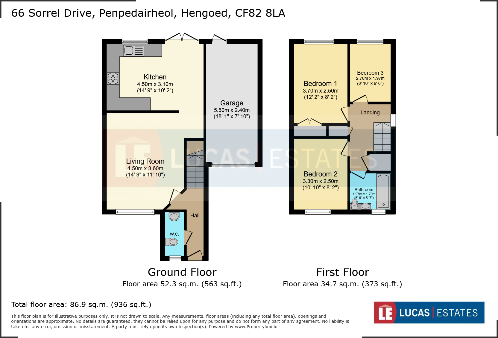 Sorrel Drive, Penpedairheol floorplan