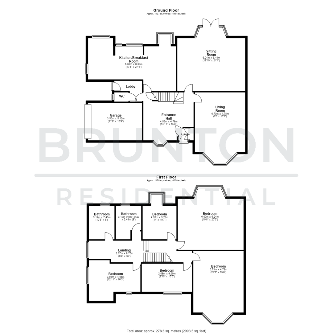 Westfield Grove, Gosforth, NE3 floorplan