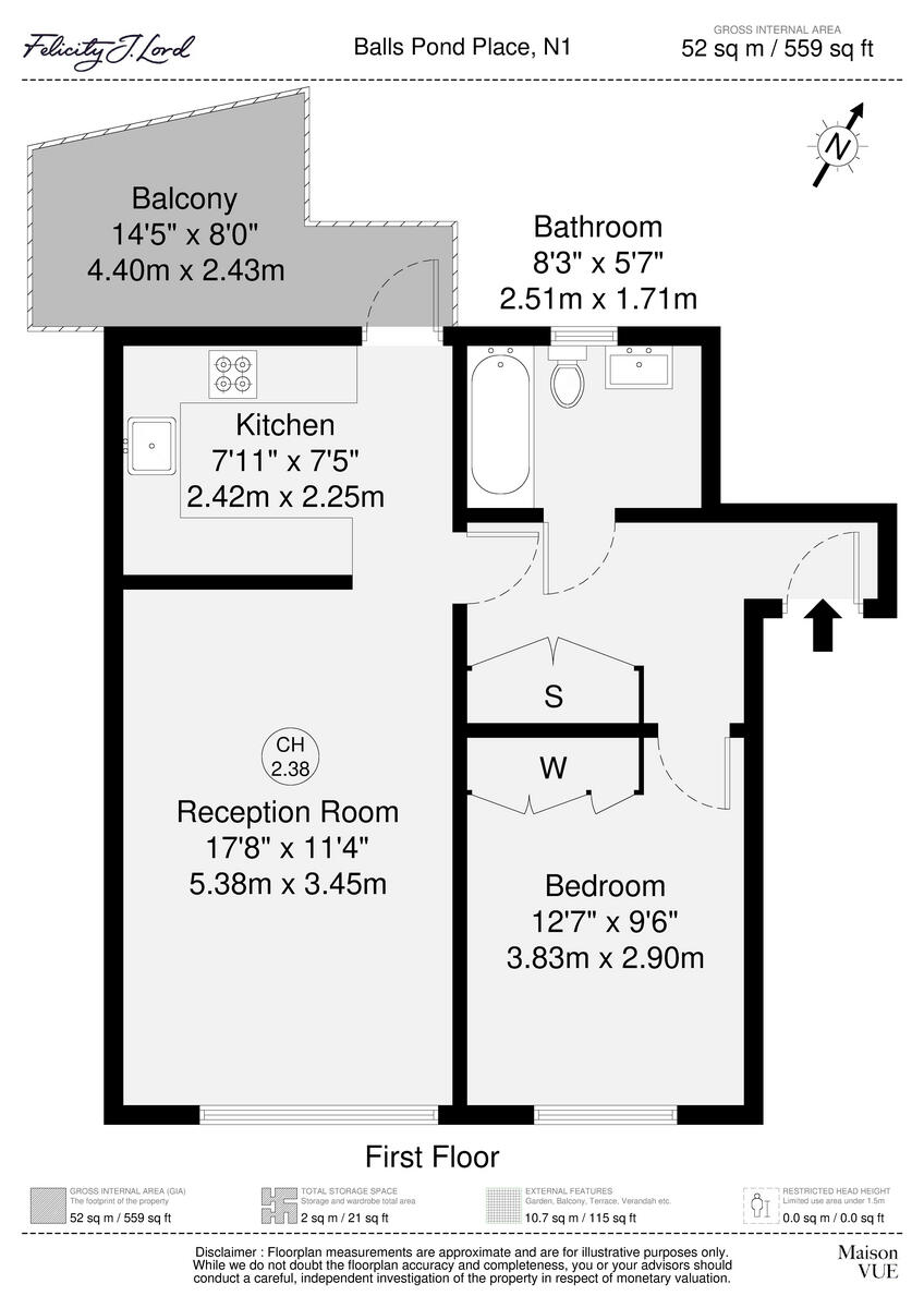 Balls Pond Place, London N1 floorplan
