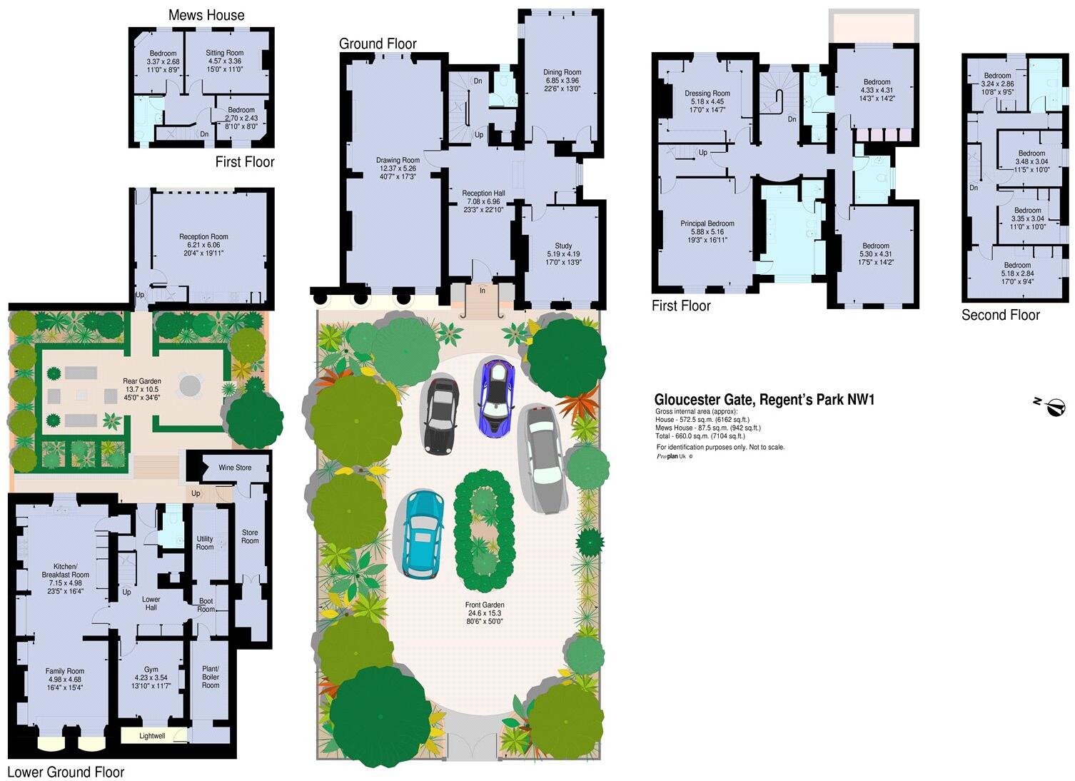 Gloucester Gate, Regent's Park, London, NW1 floorplan