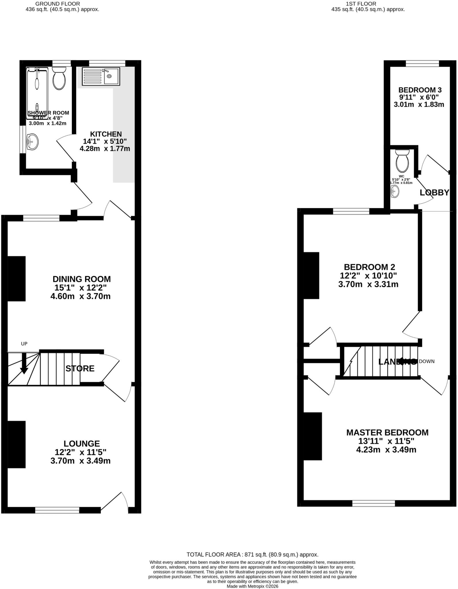 Stanley Street, Swadlincote, Derbyshire, DE11 floorplan