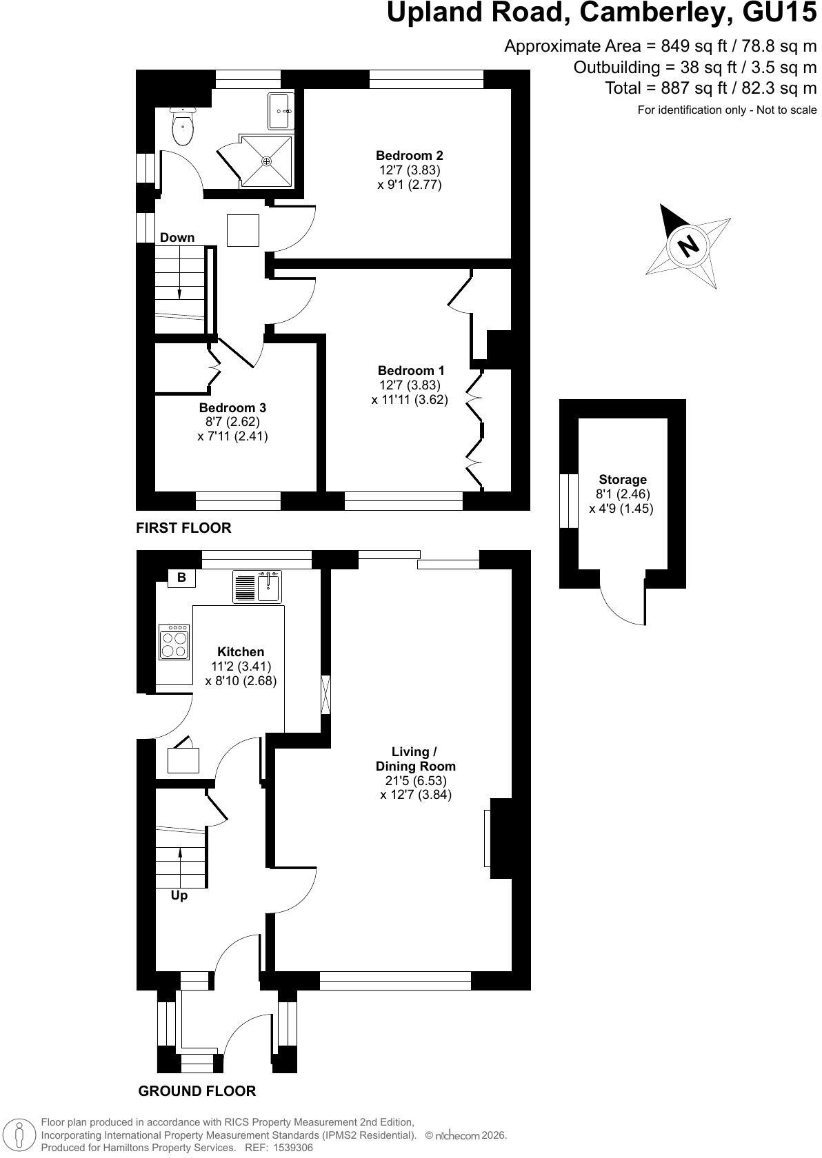 Upland Road, Camberley floorplan