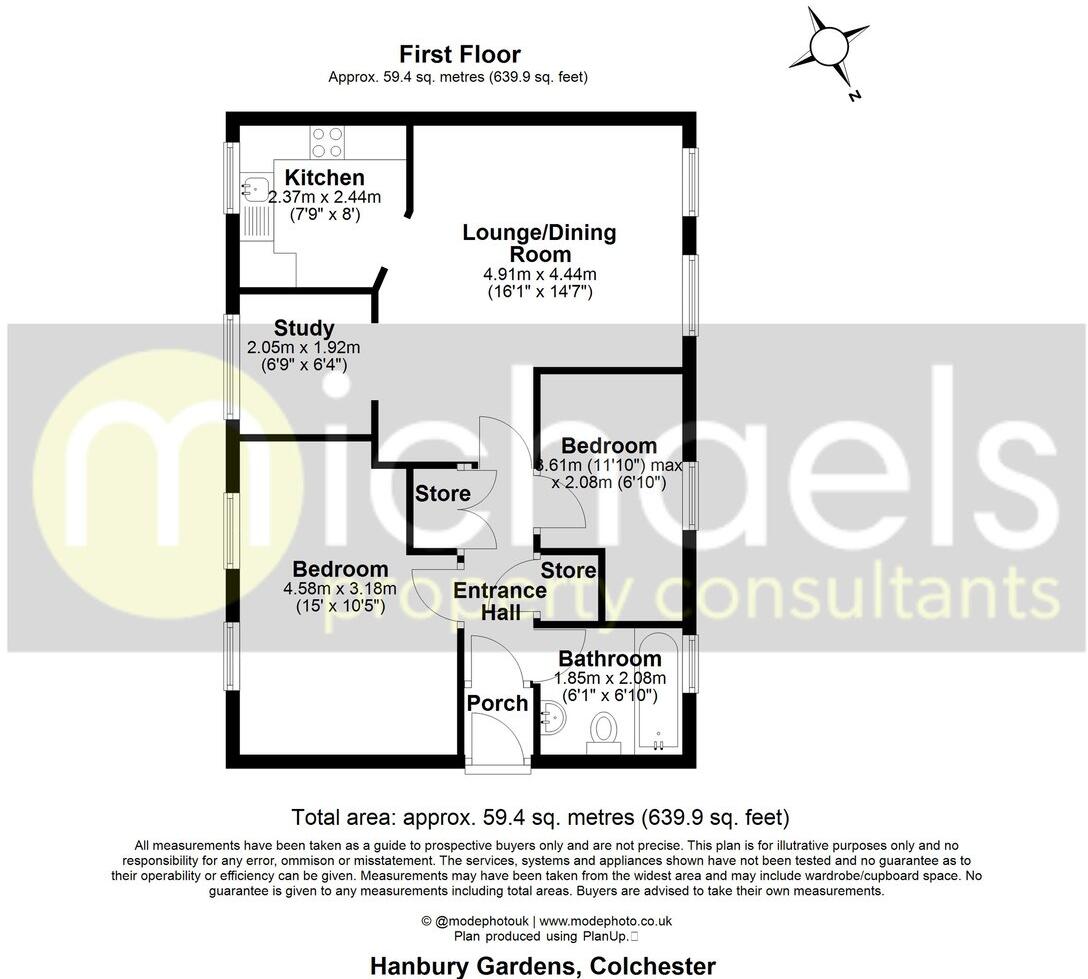 Hanbury Gardens, Highwoods, Colchester, CO4 floorplan