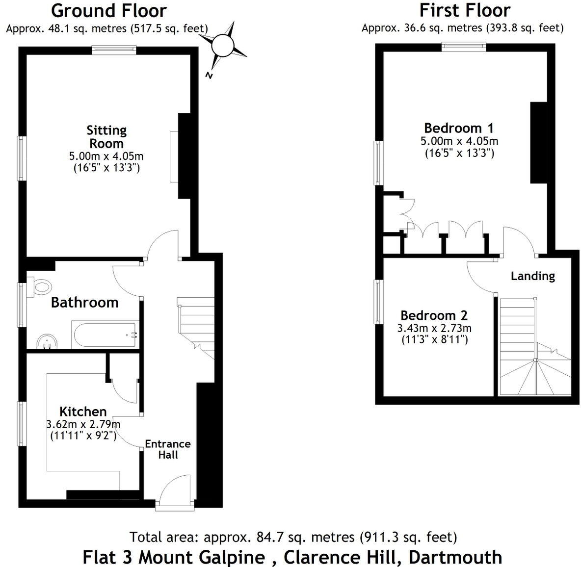 Clarence Hill, Dartmouth floorplan