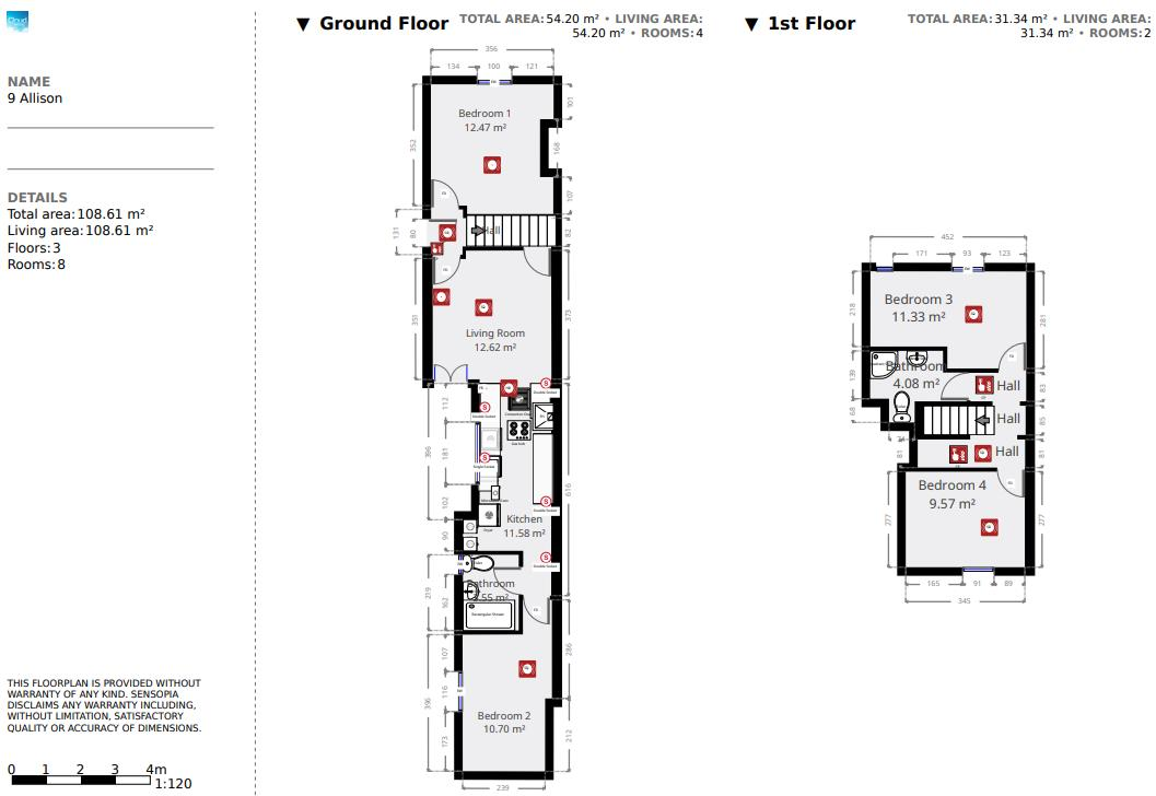 27/28 - Allison Street - Student House floorplan