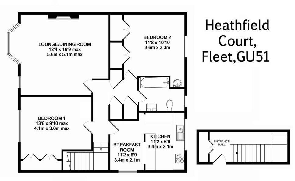 Heathfield Court, Fleet, Hampshire, GU51 floorplan