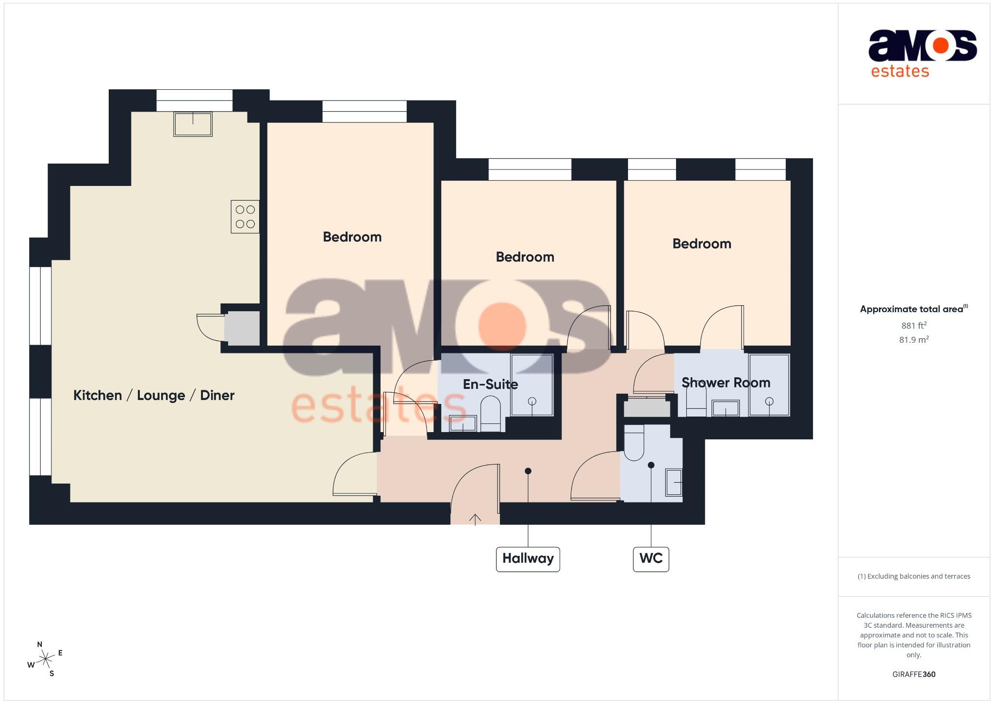 Manna Heights, London Road, Benfleet, Essex floorplan
