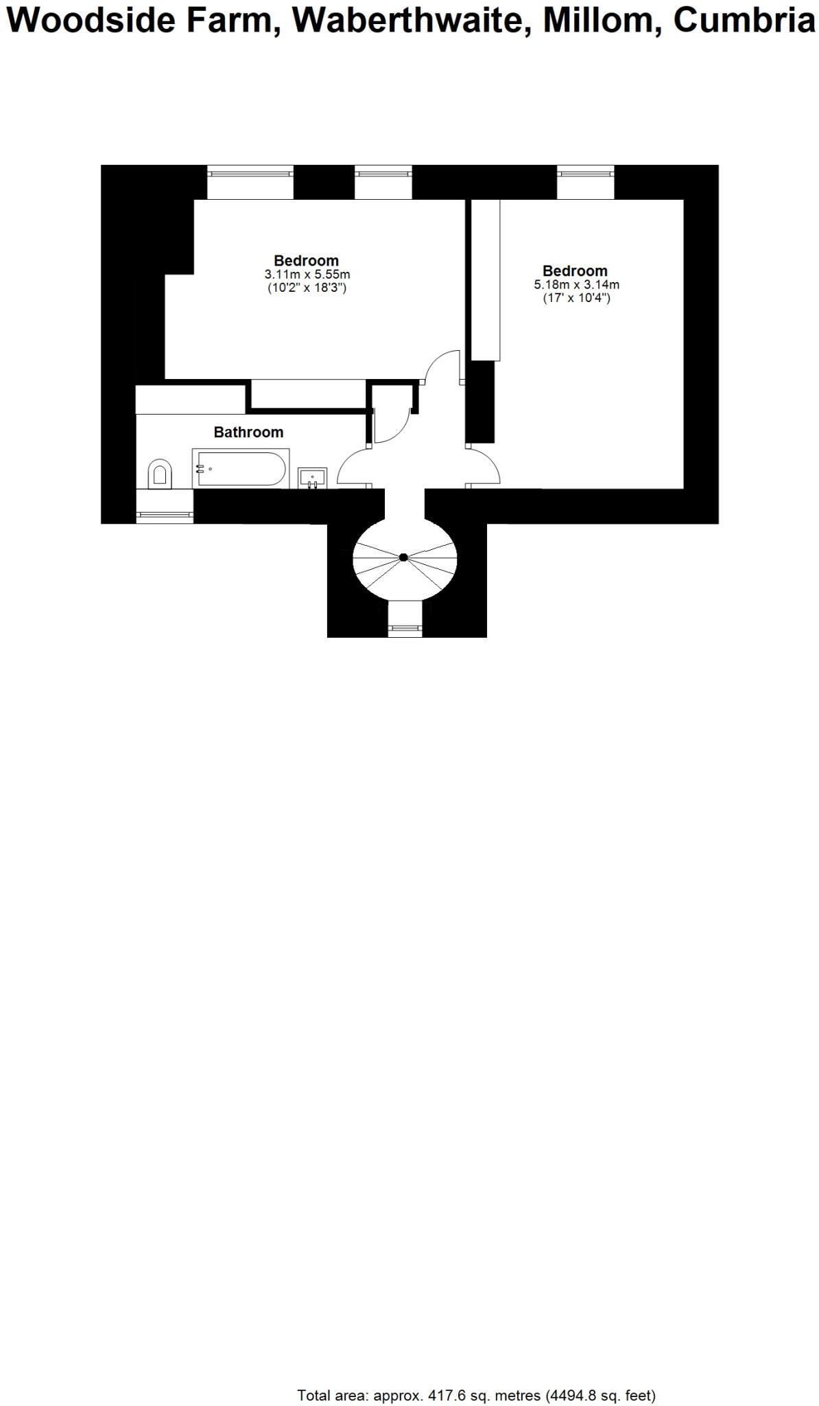 Woodside House, Waberthwaite, Millom, Cumbria, LA19 floorplan