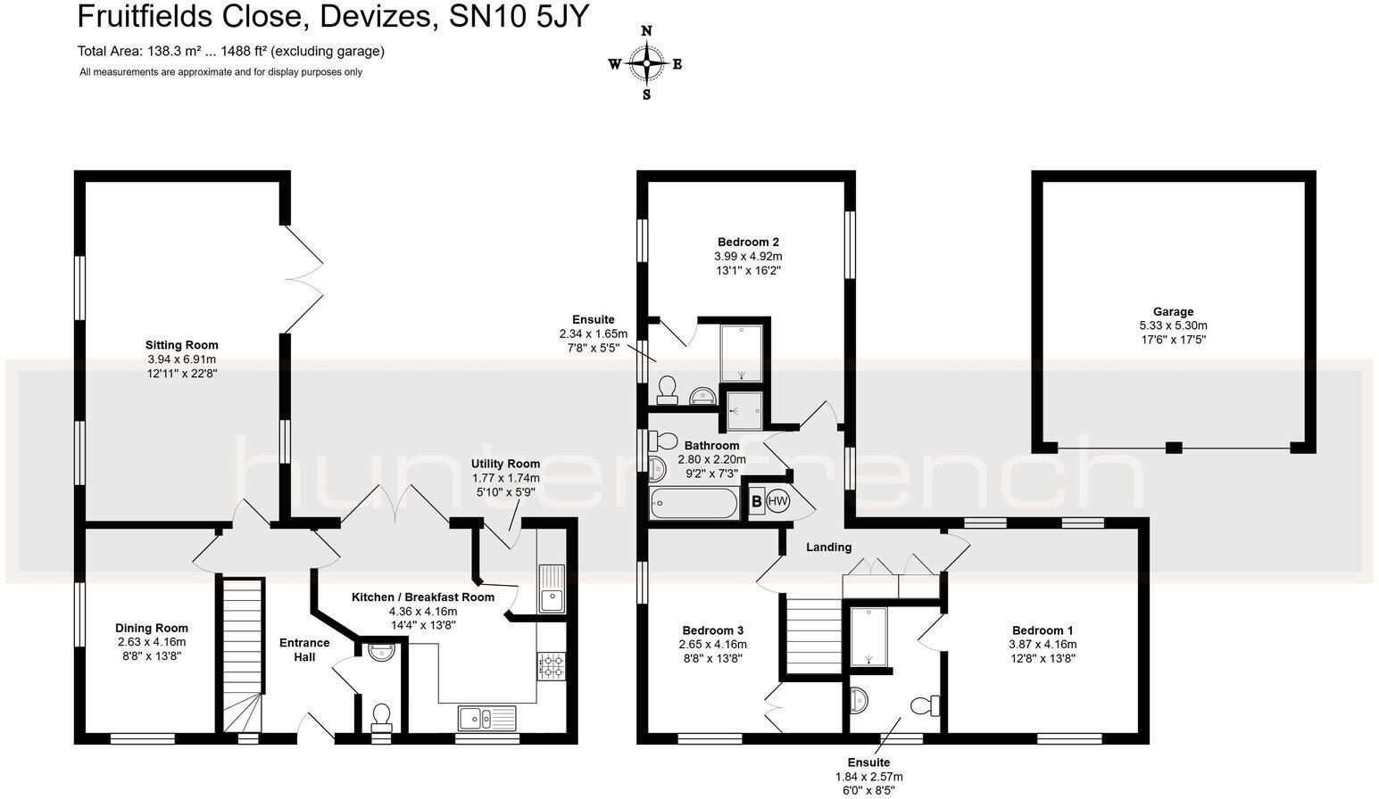 Fruitfields Close, Devizes, Wiltshire, SN10 5JY floorplan