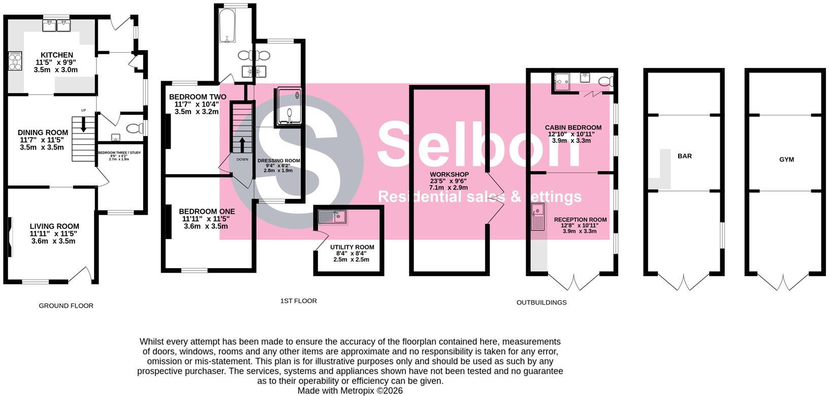 Minley Road, Blackwater, Camberley floorplan