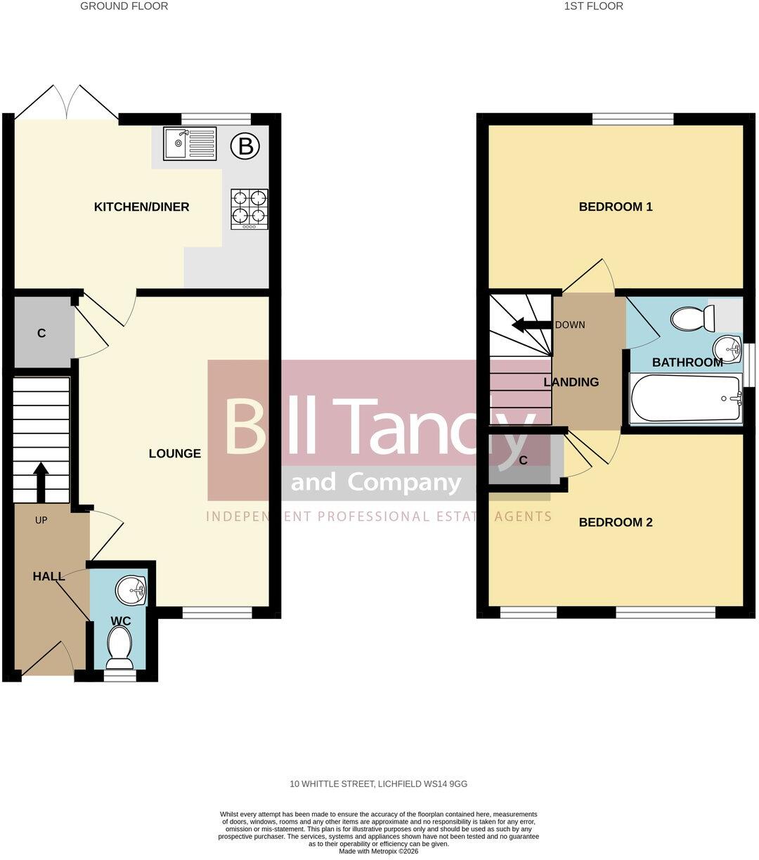 Whittle Street, Lichfield, WS14 floorplan