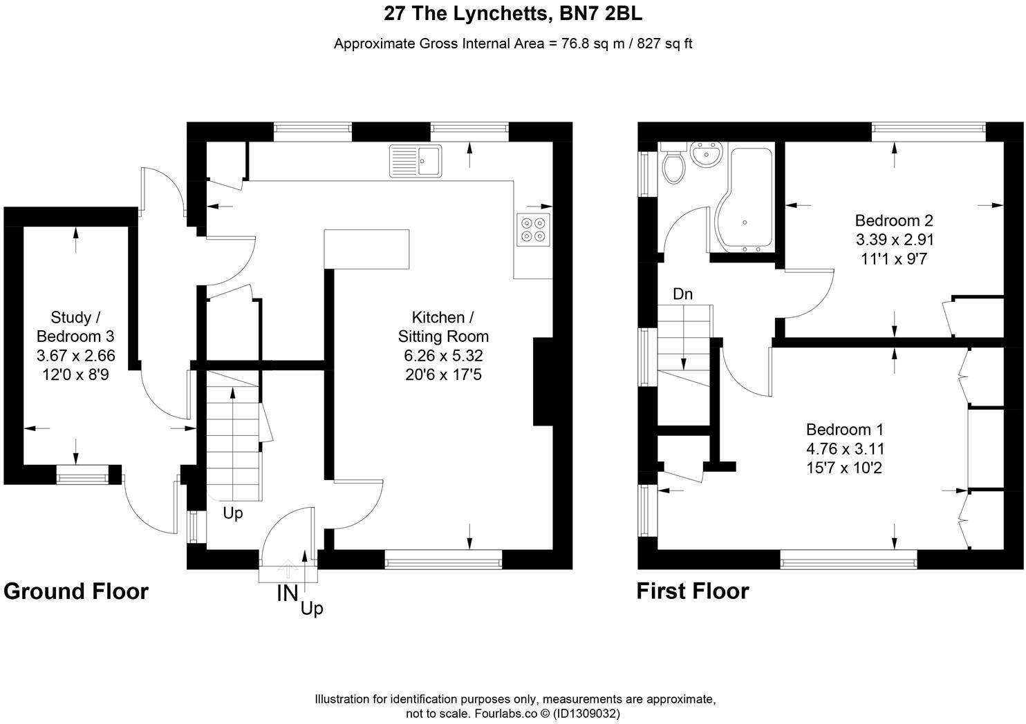 The Lynchets, Lewes floorplan