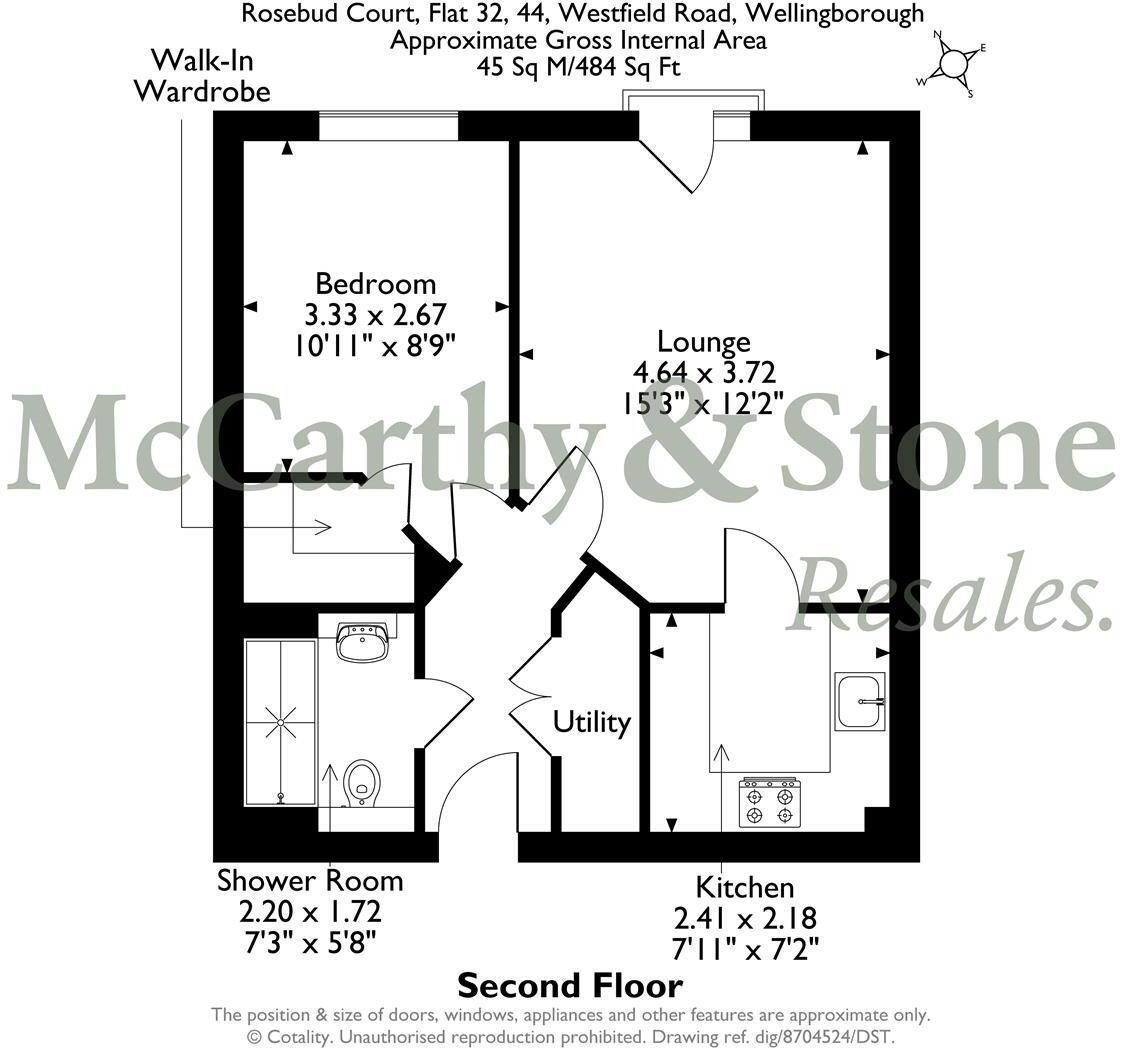 Rosebud Court, Westfield Road, Wellingborough floorplan