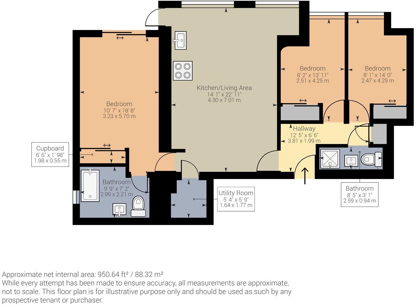 Beaufort Place, Cambridge floorplan