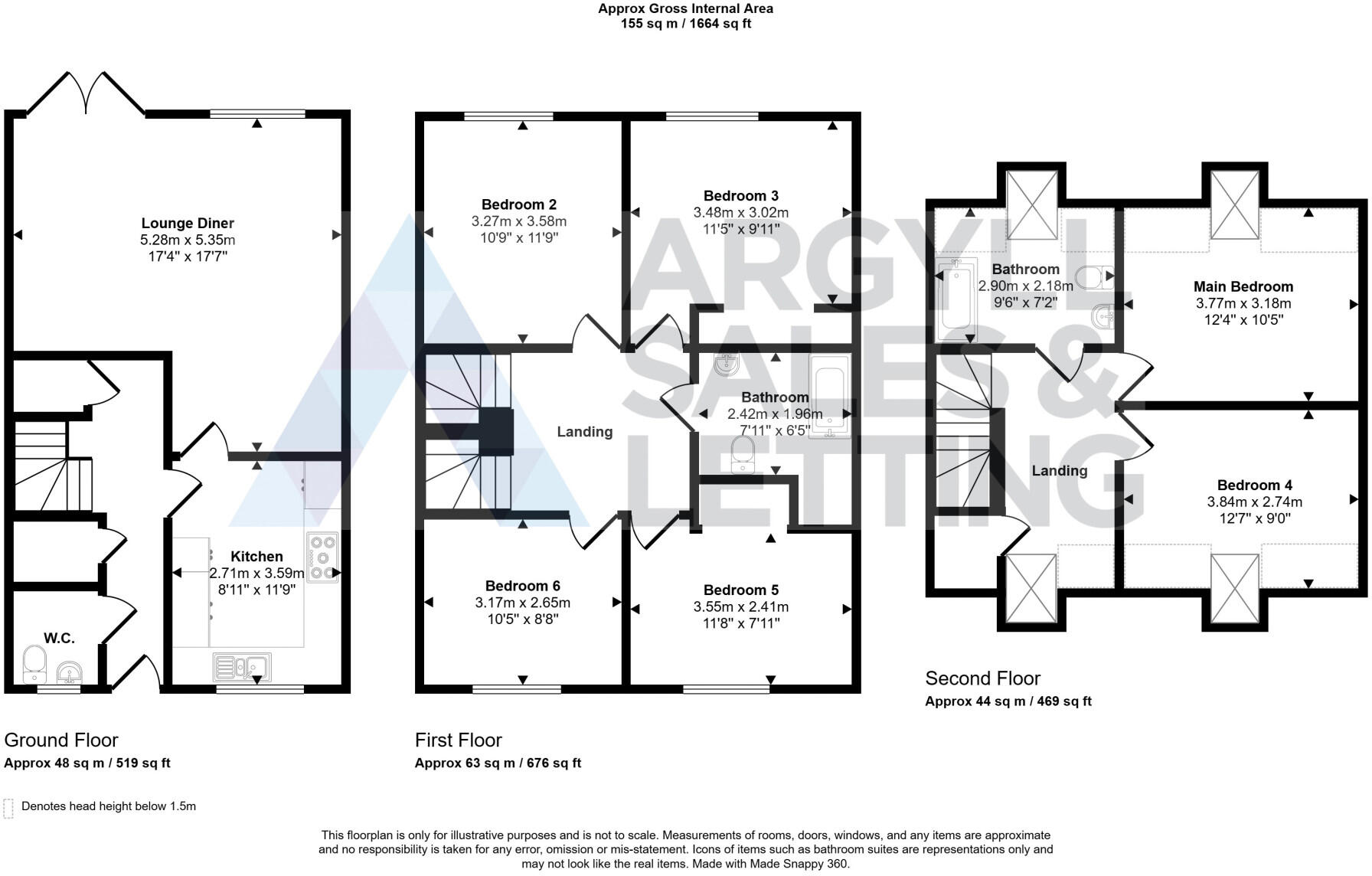 54A, George Street, Dunoon, Argyll, PA23 floorplan