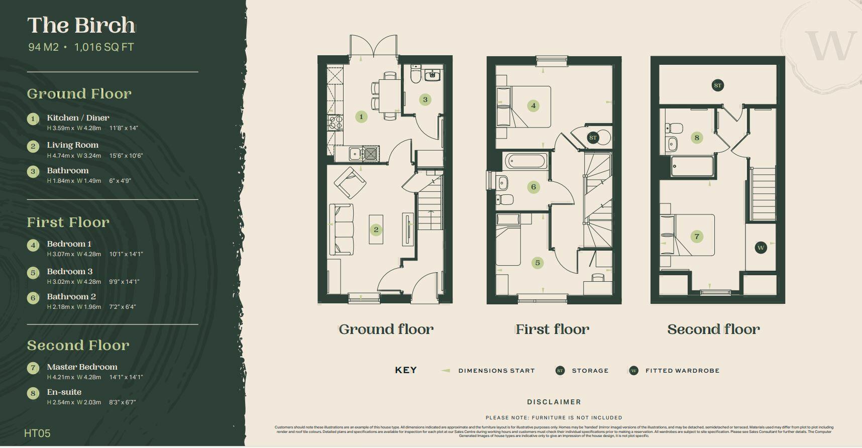 Birch House, Bowmont Drive, Shenley Wood, Milton Keynes floorplan