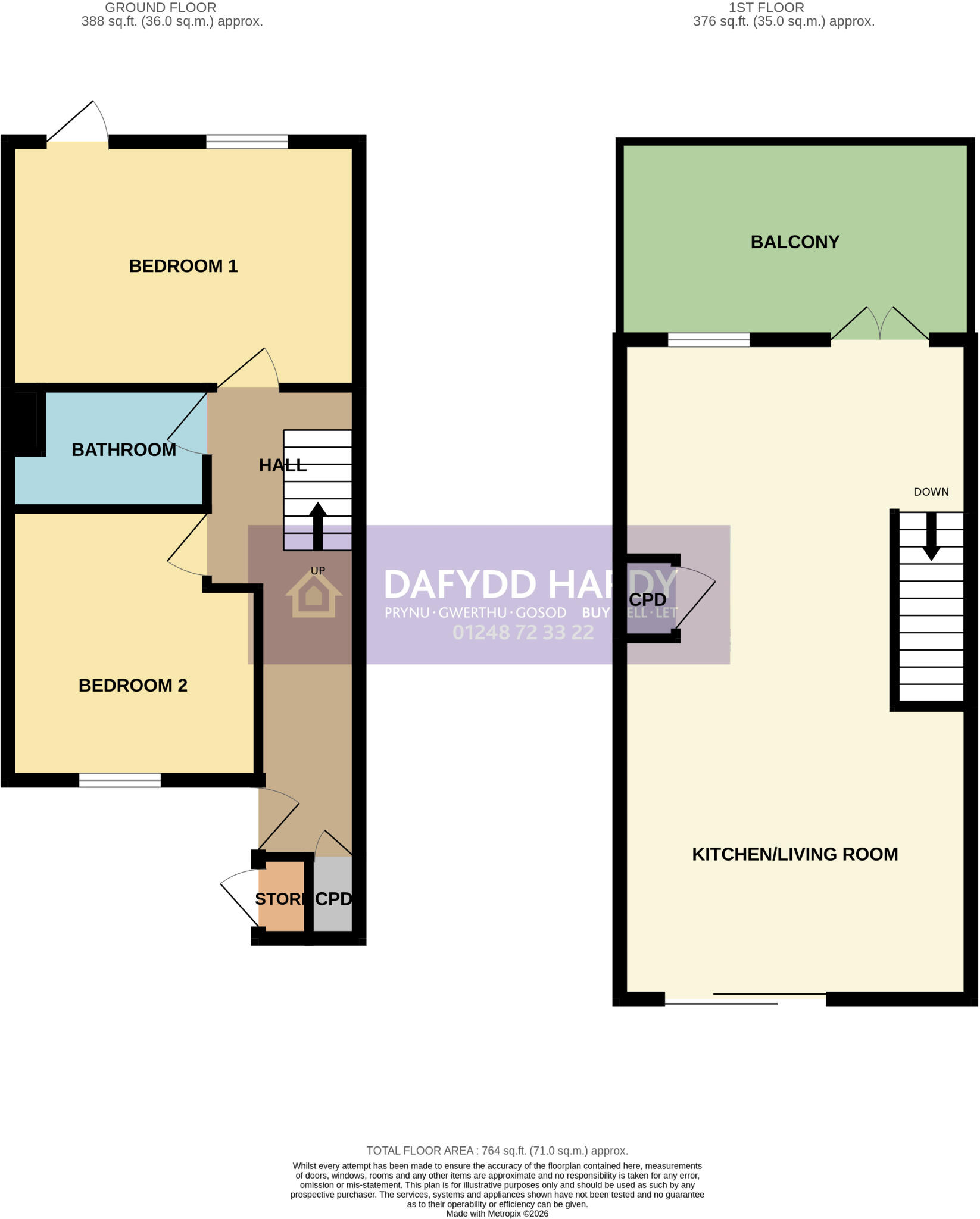 4 Ffordd Garnedd floorplan