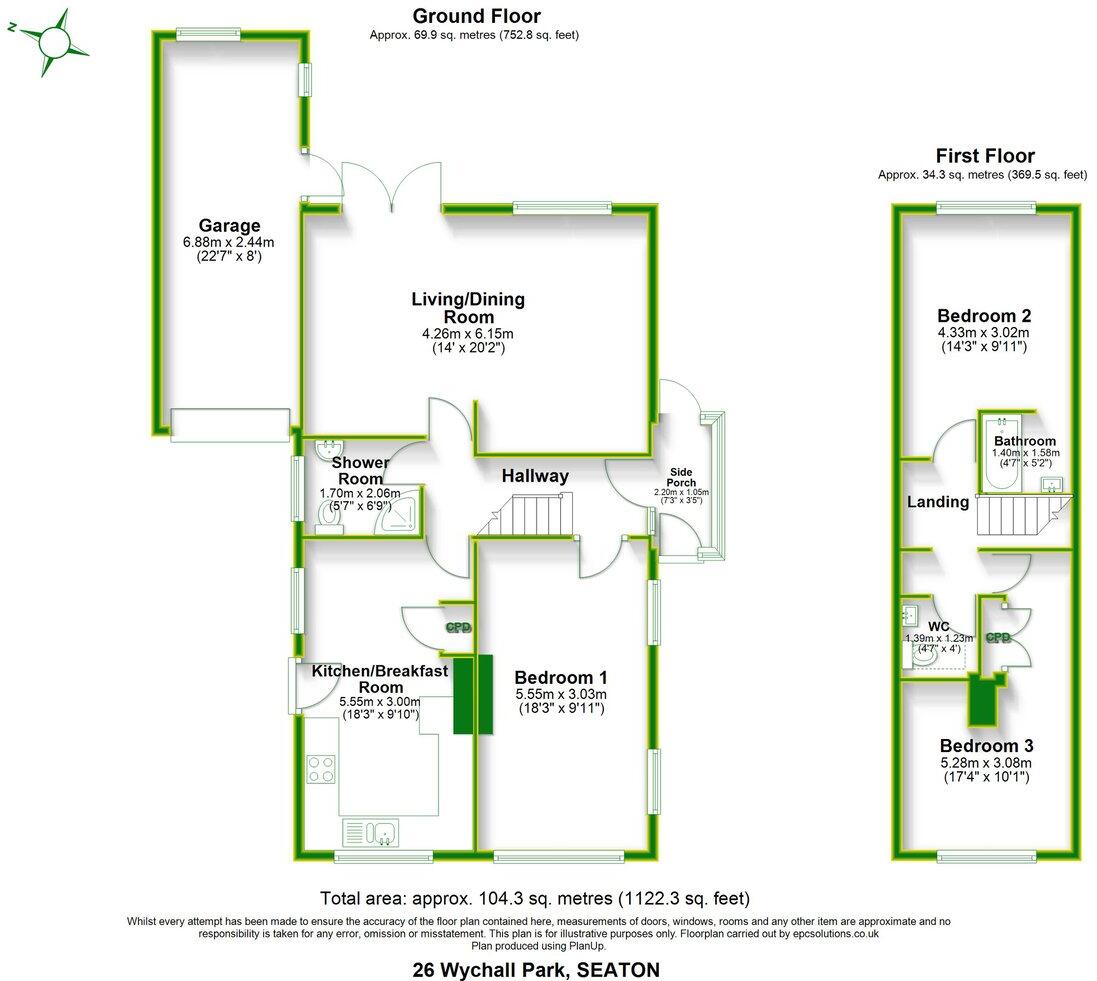Wychall Park, Seaton, Devon, EX12 floorplan