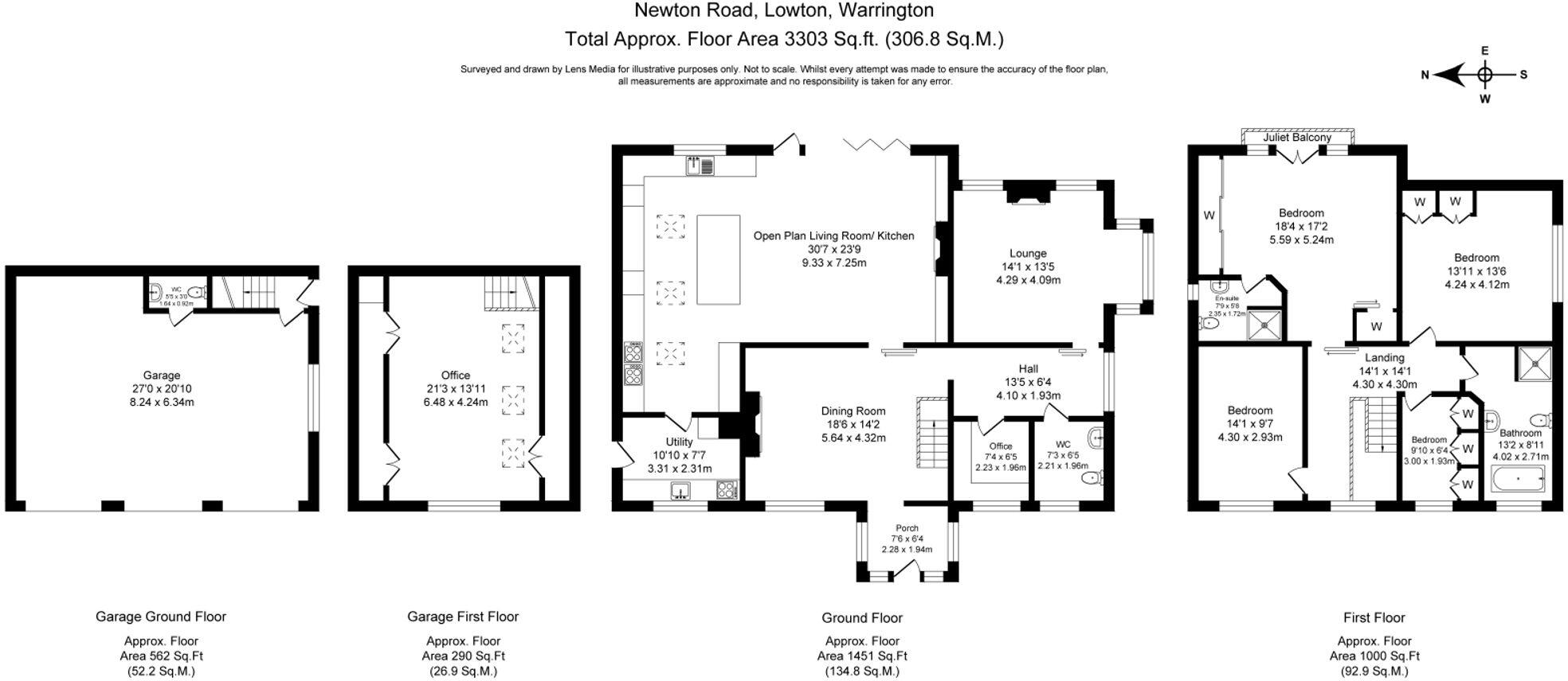 496 Newton Road, Lowton, WA3 floorplan