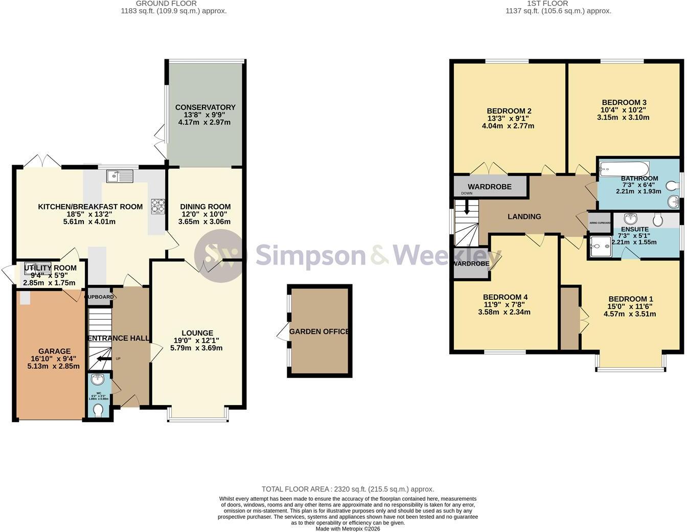 NN8 Mulberry Close, Wellingborough floorplan
