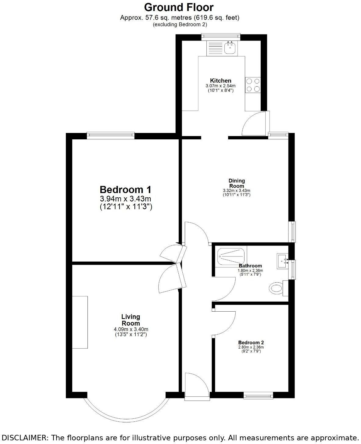 Southlands Grove, Bradford floorplan