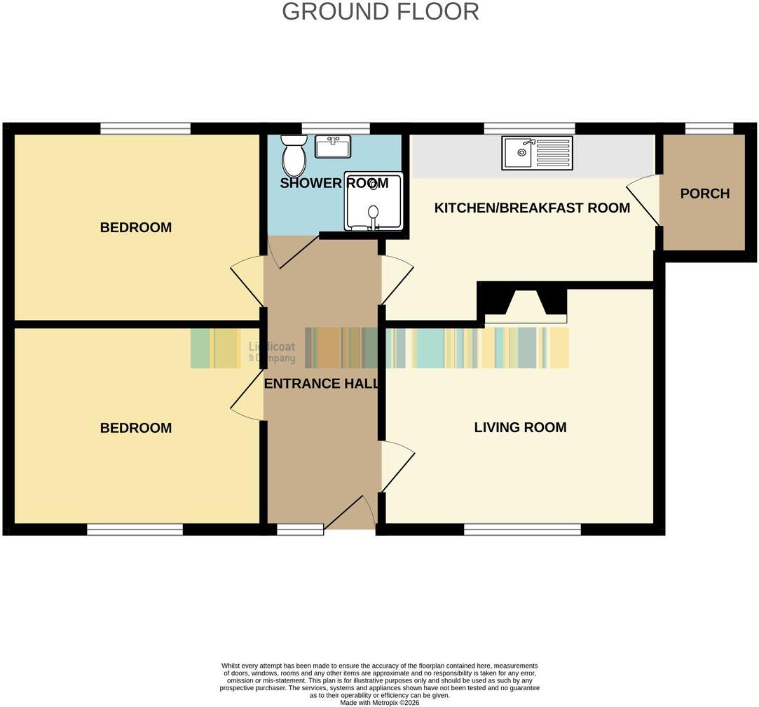 Bowling Green, Bugle, St Austell, PL26 floorplan