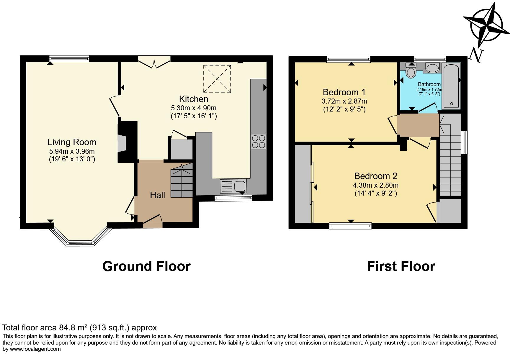 Keldregate, Huddersfield, HD2 floorplan