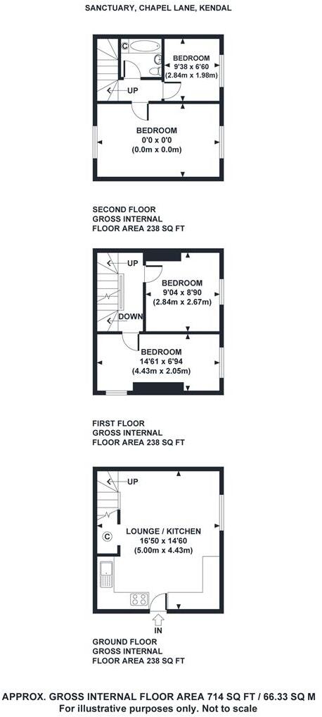 Sanctuary, Chapel Lane, Kendal, Cumbria, LA9 5LA floorplan