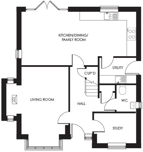 Plot 4 Derrington Meadows, Ditton Priors, Bridgnorth floorplan