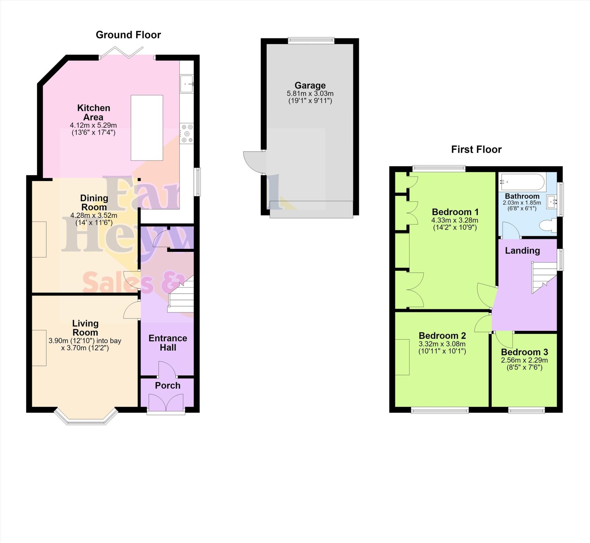Bent Lane, Leyland floorplan