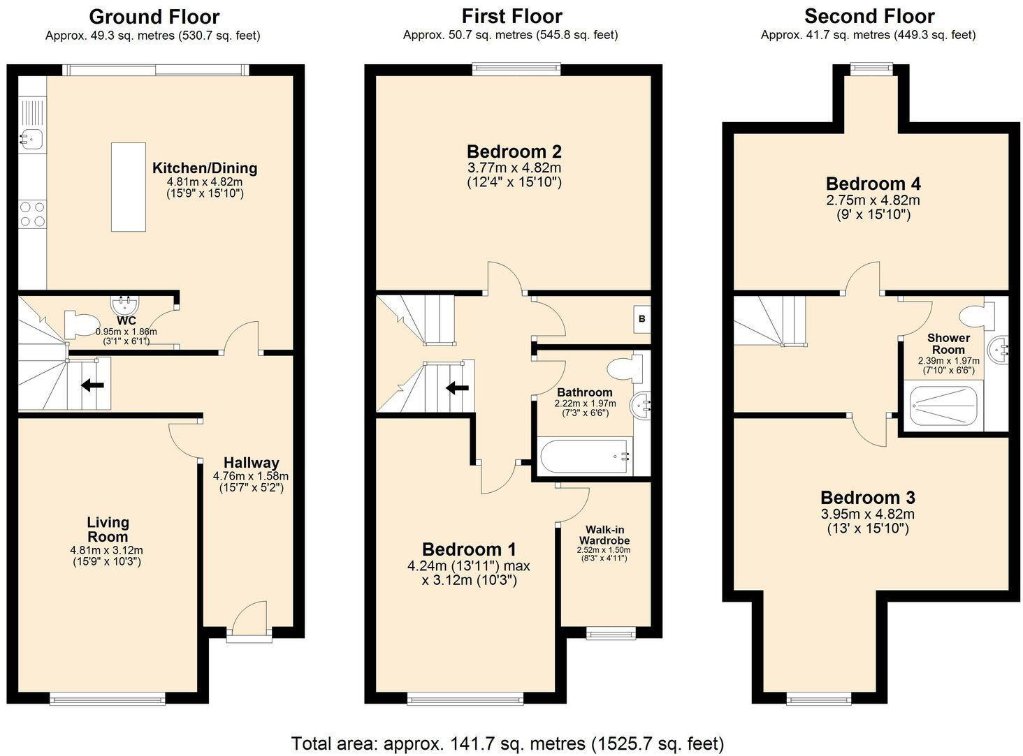 Heybrook Close, Wigan, Greater Manchester, WN2 5FS floorplan
