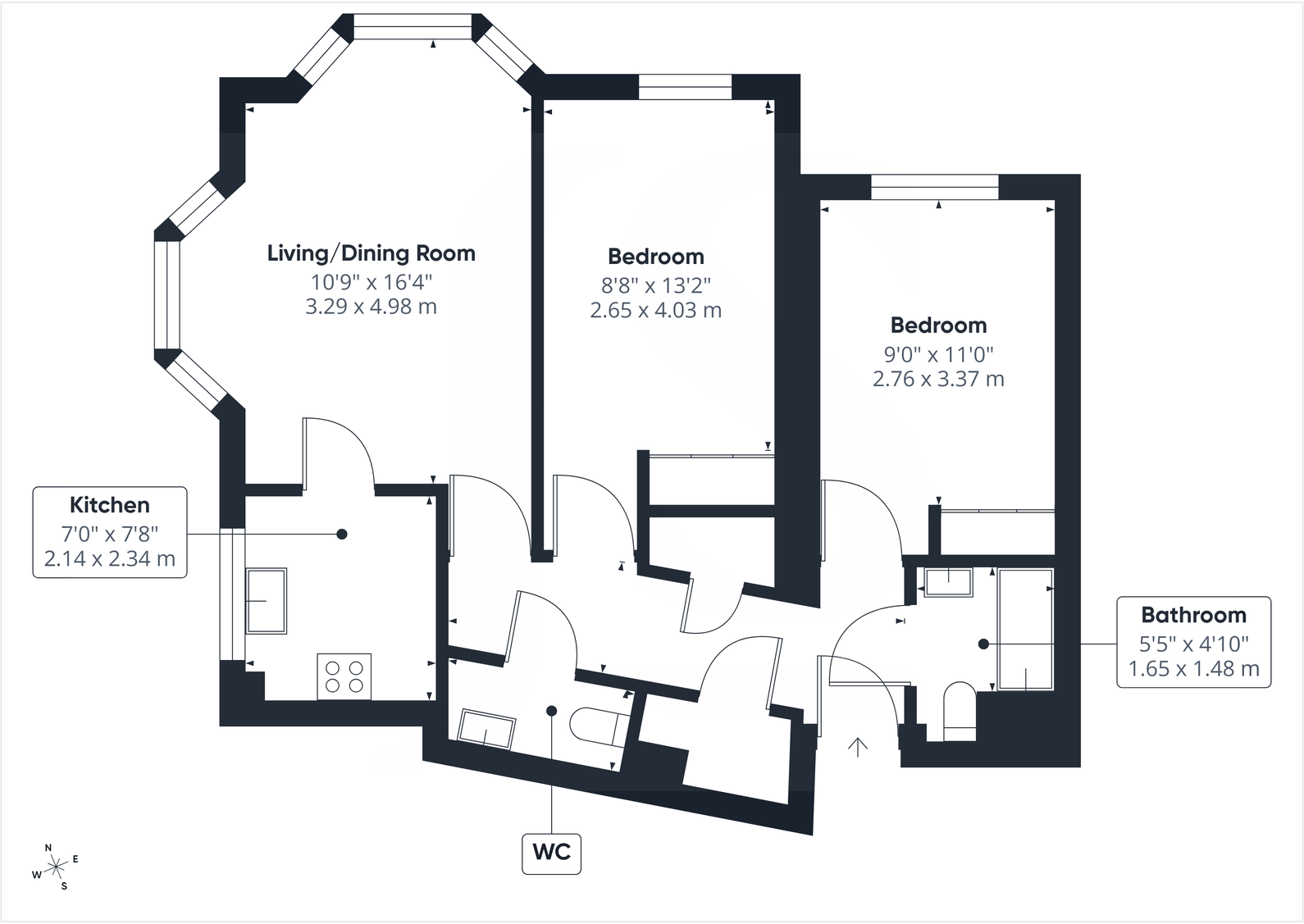 Cambridge Lodge, 10, Southey Road, Worthing, BN11 3HT floorplan