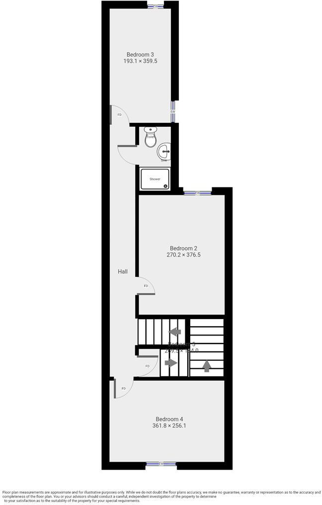 27/28 - Cross Street - Student House floorplan