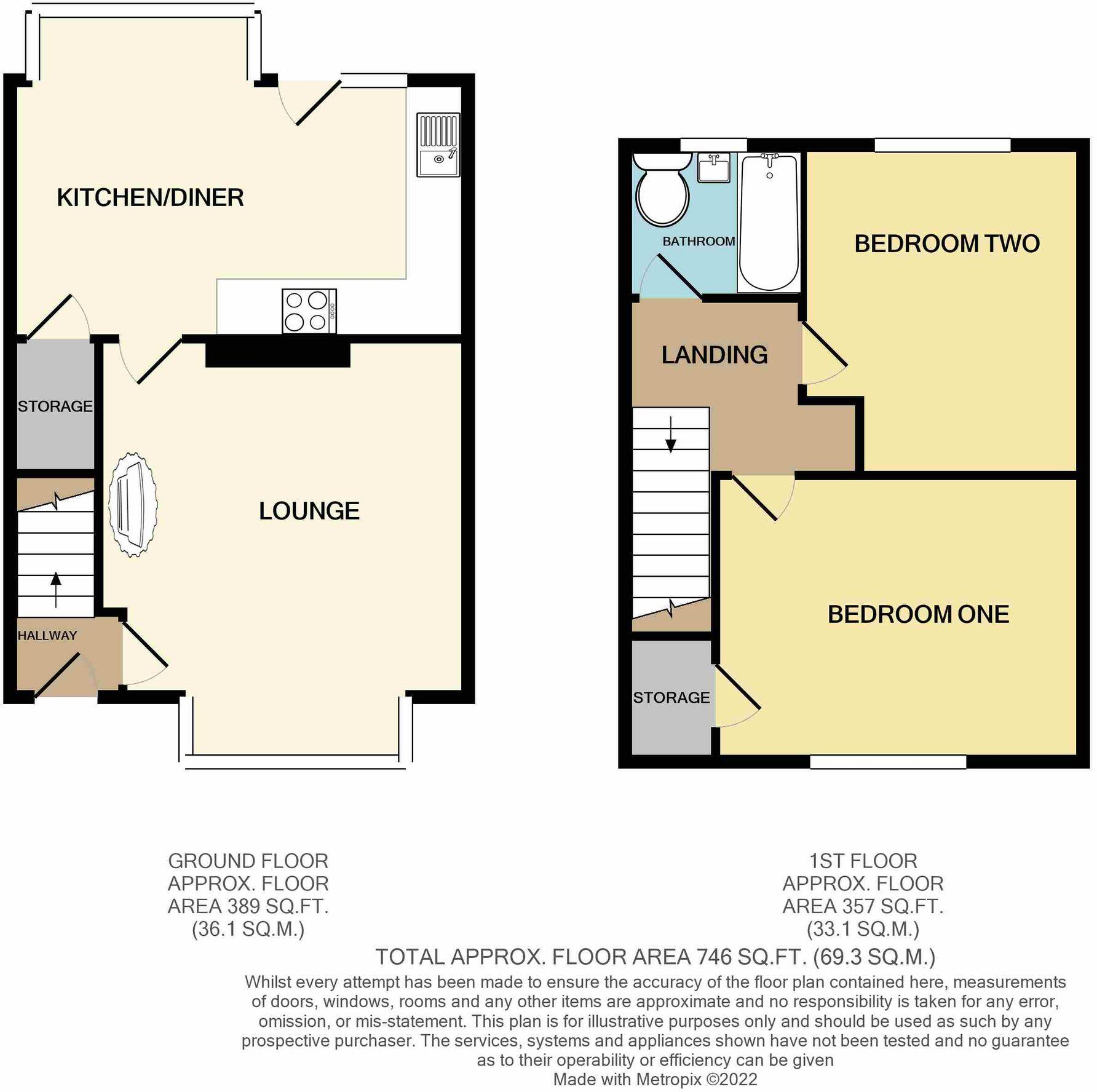 Birch Crescent, Newhey, OL16 floorplan