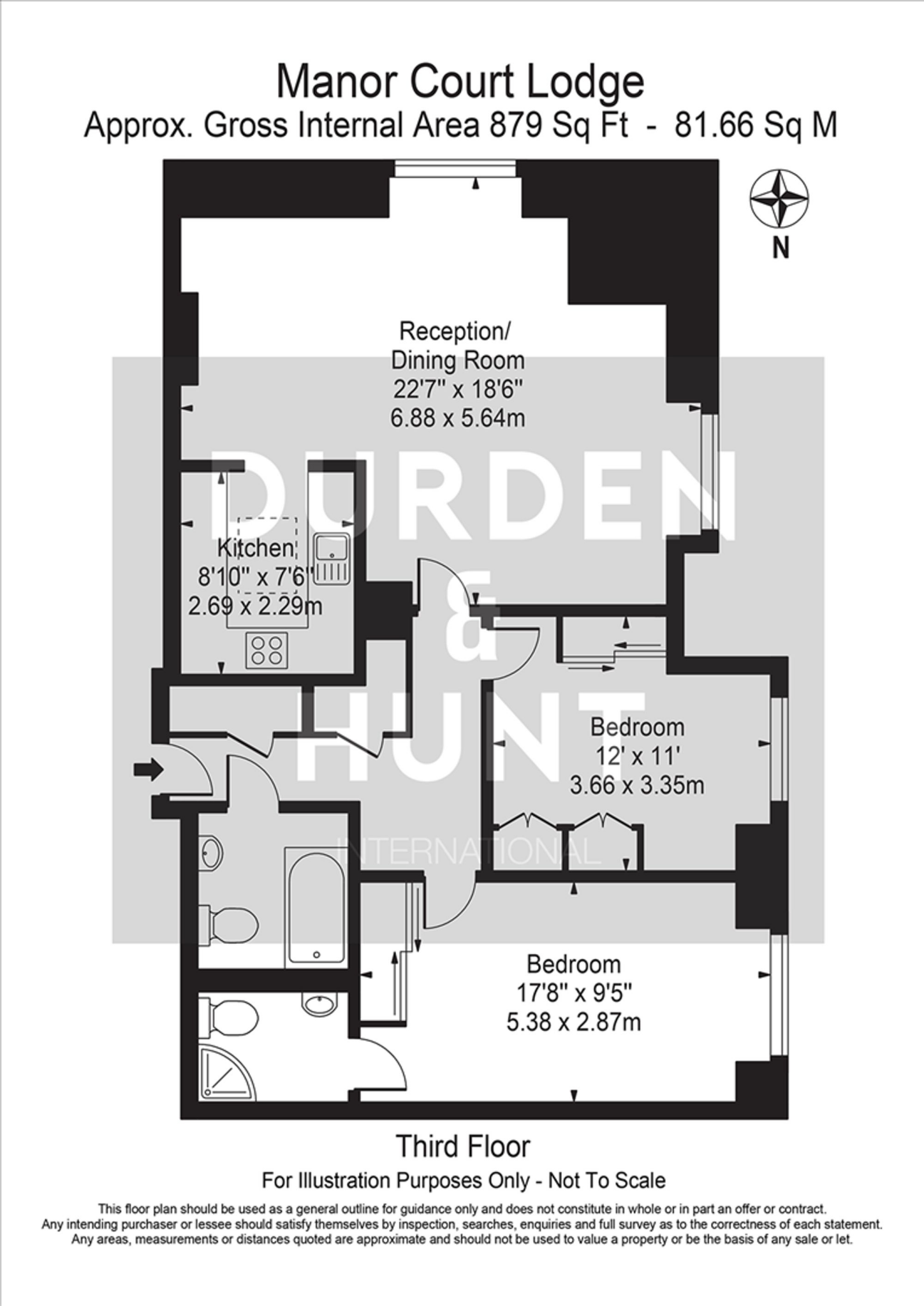 High Road, Manor Court Lodge, E18 floorplan