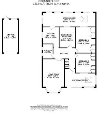 187 New Inn Lane, Stoke-on-Trent, Staffordshire, ST4 8PS floorplan