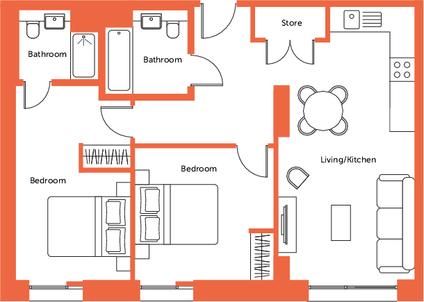 Assay Heights, Soho Yard, Sheffield floorplan