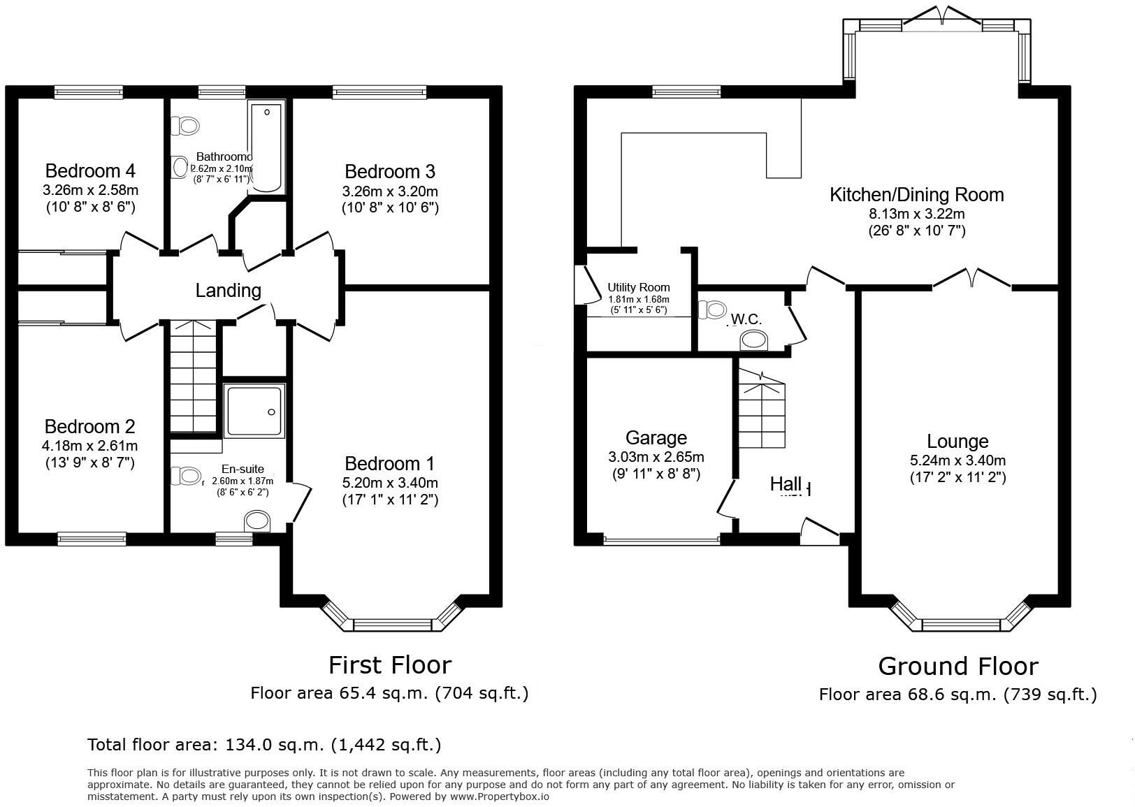 Meadow Way, Saughall, CH1 floorplan