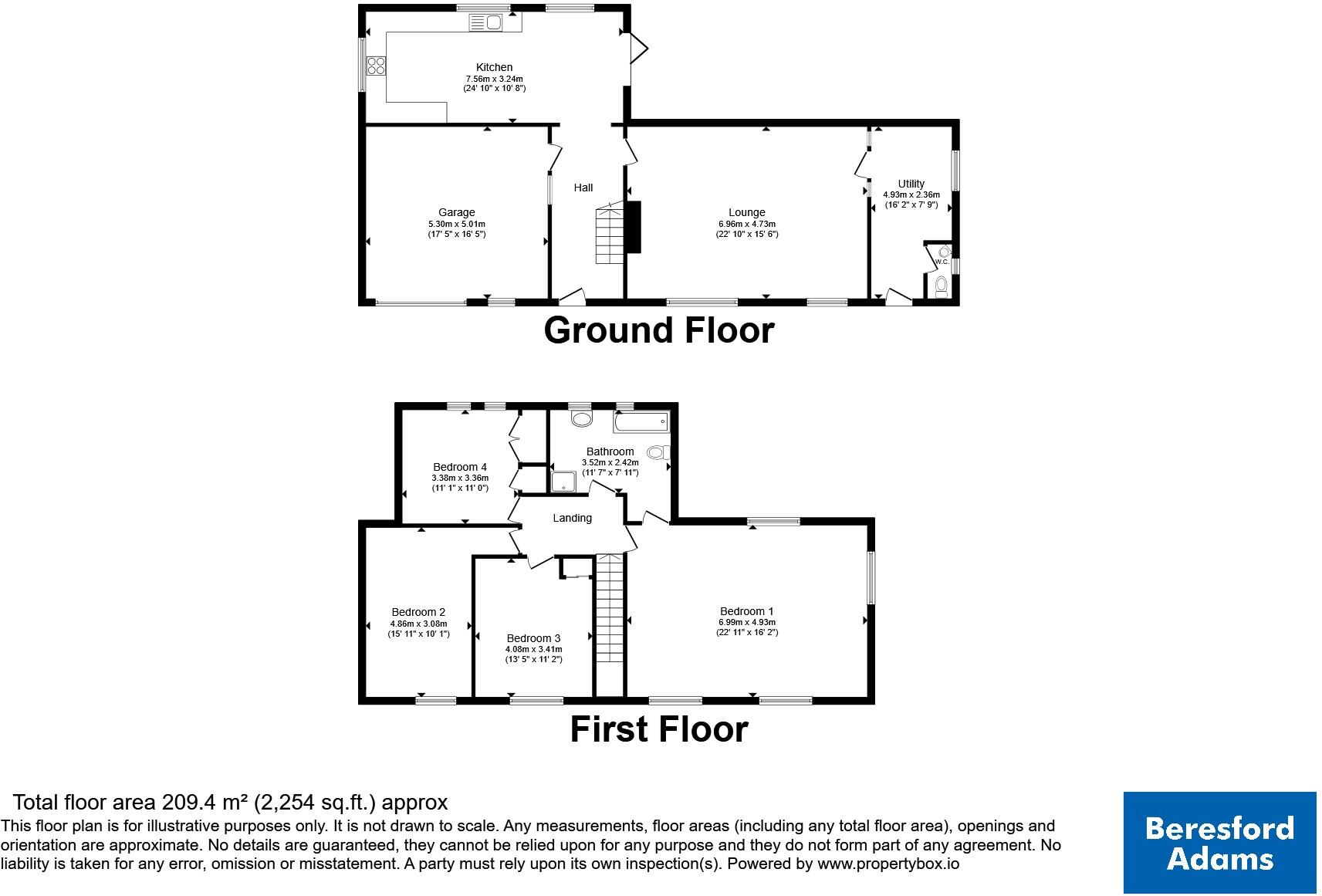 Mountain Road, Llanllechid, Bangor, Gwynedd, LL57 floorplan