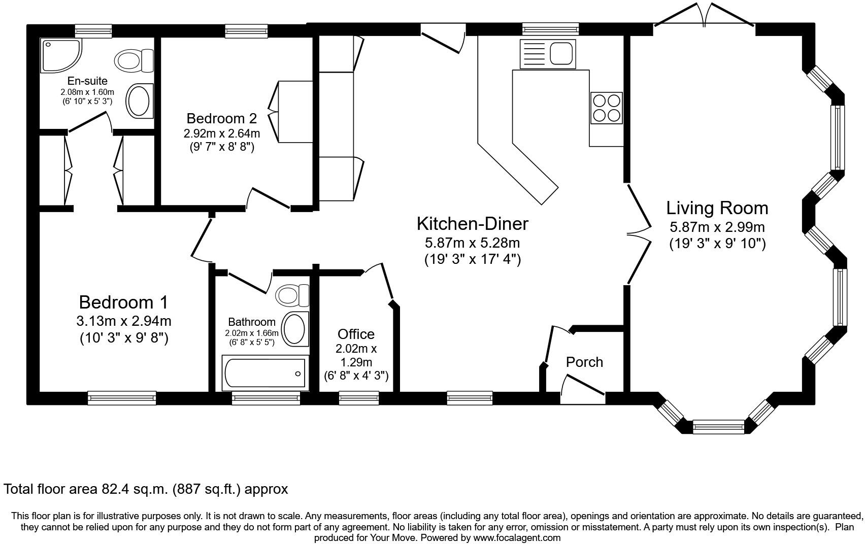 13, Hawthorn Hill, Chapel Farm Park, Dogdyke, Lincolnshire, LN4 floorplan