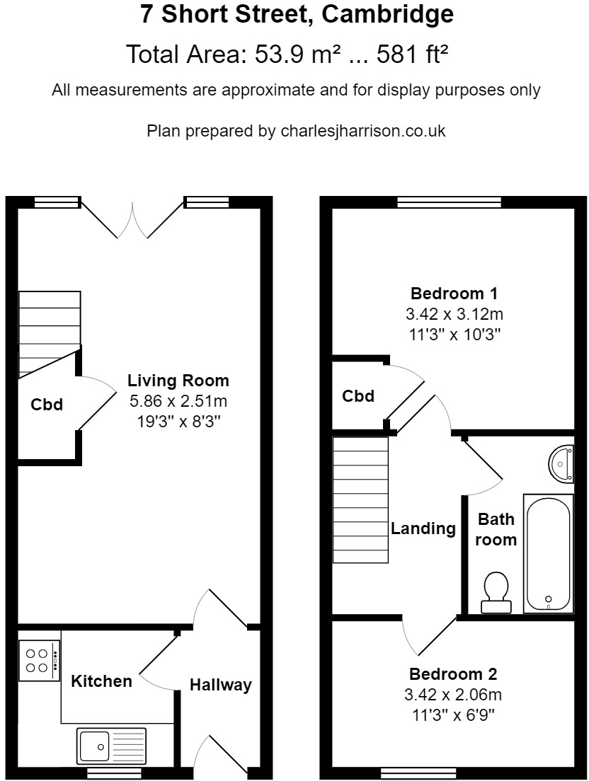 Short Street, Cambridge floorplan