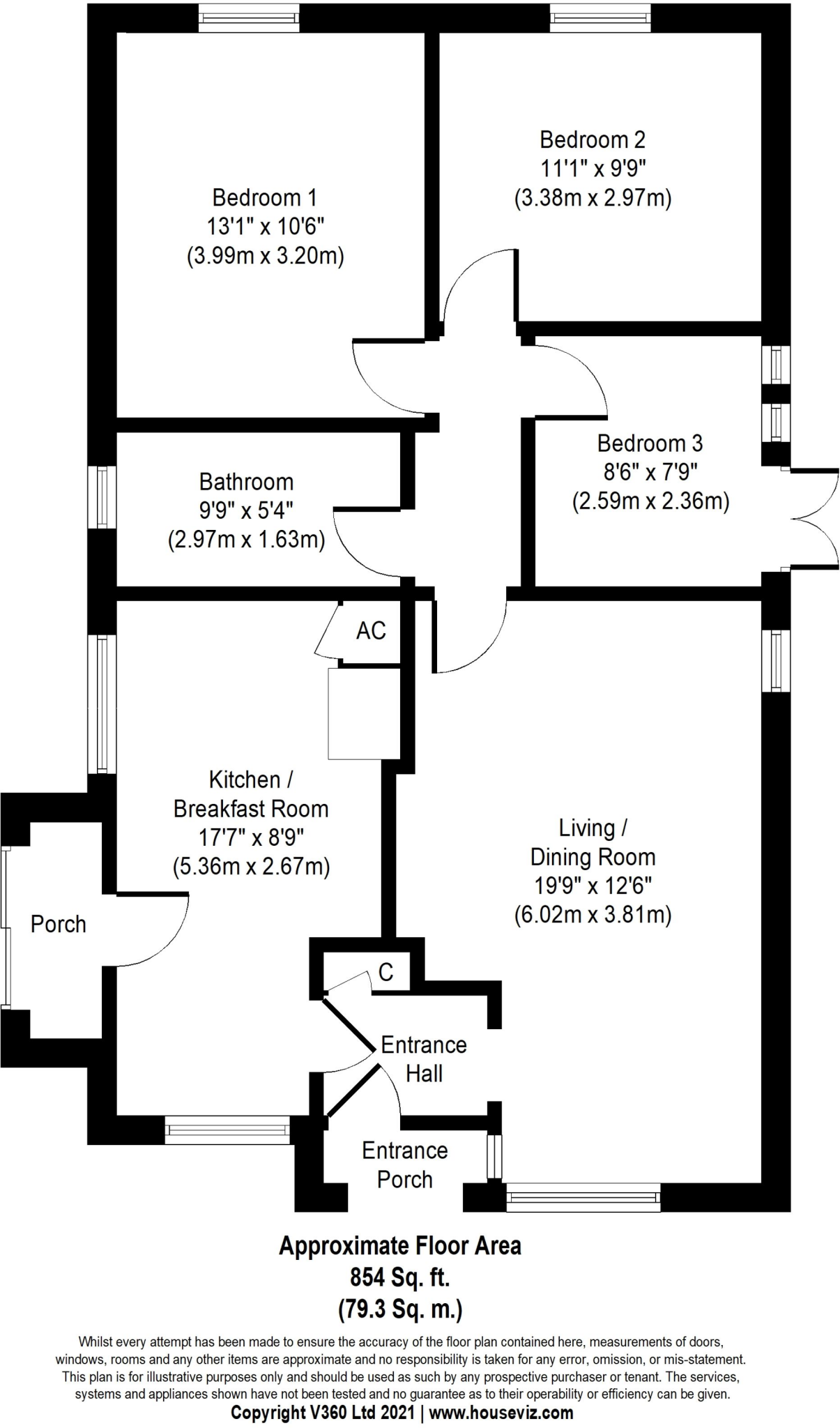 St. Christophers Close, Upton, CH2 floorplan