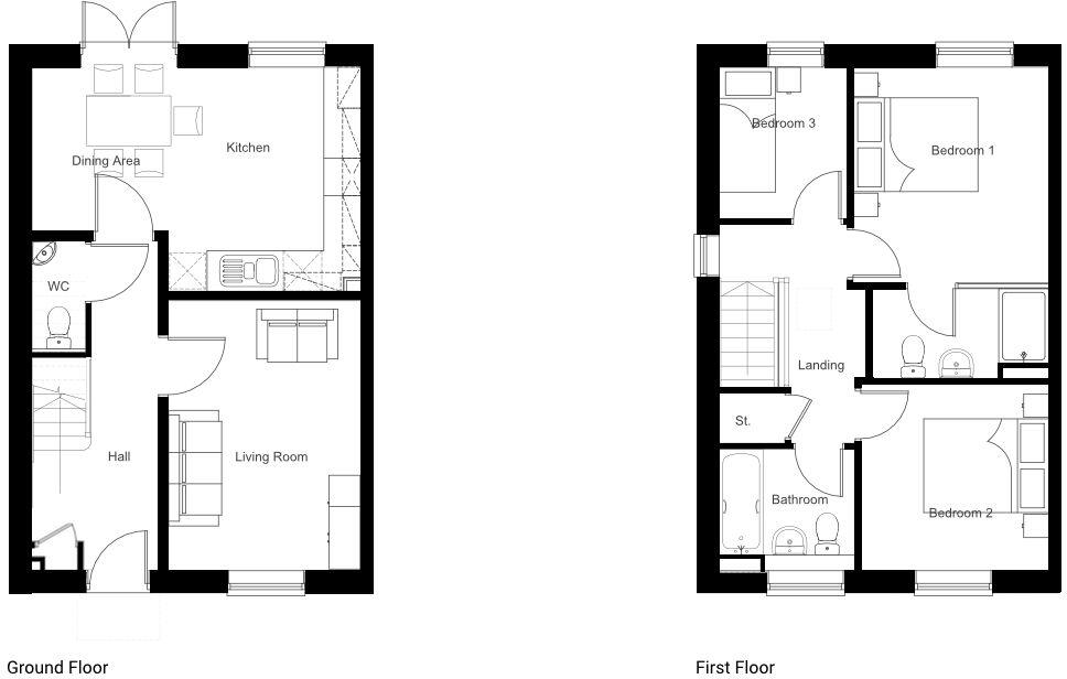 Stitchill Place, Auckland Park, Bishop Auckland, DL14 floorplan