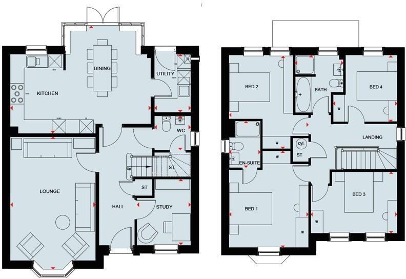The Holden, Tansy Road, Corby floorplan