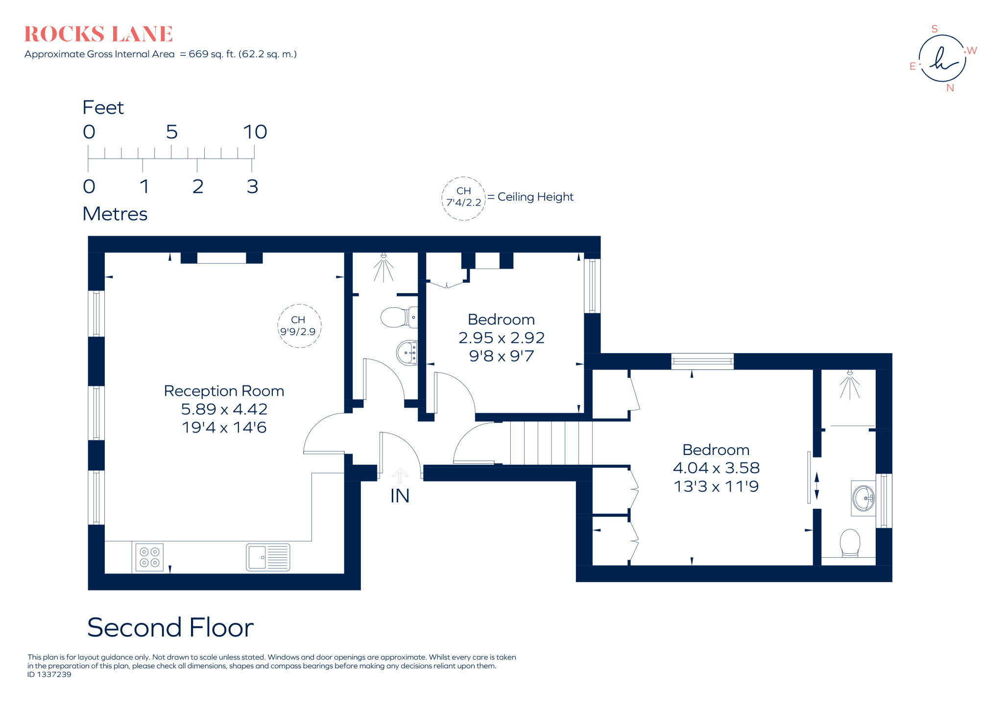 Rocks Lane Richmond Upon Thames SW13 floorplan