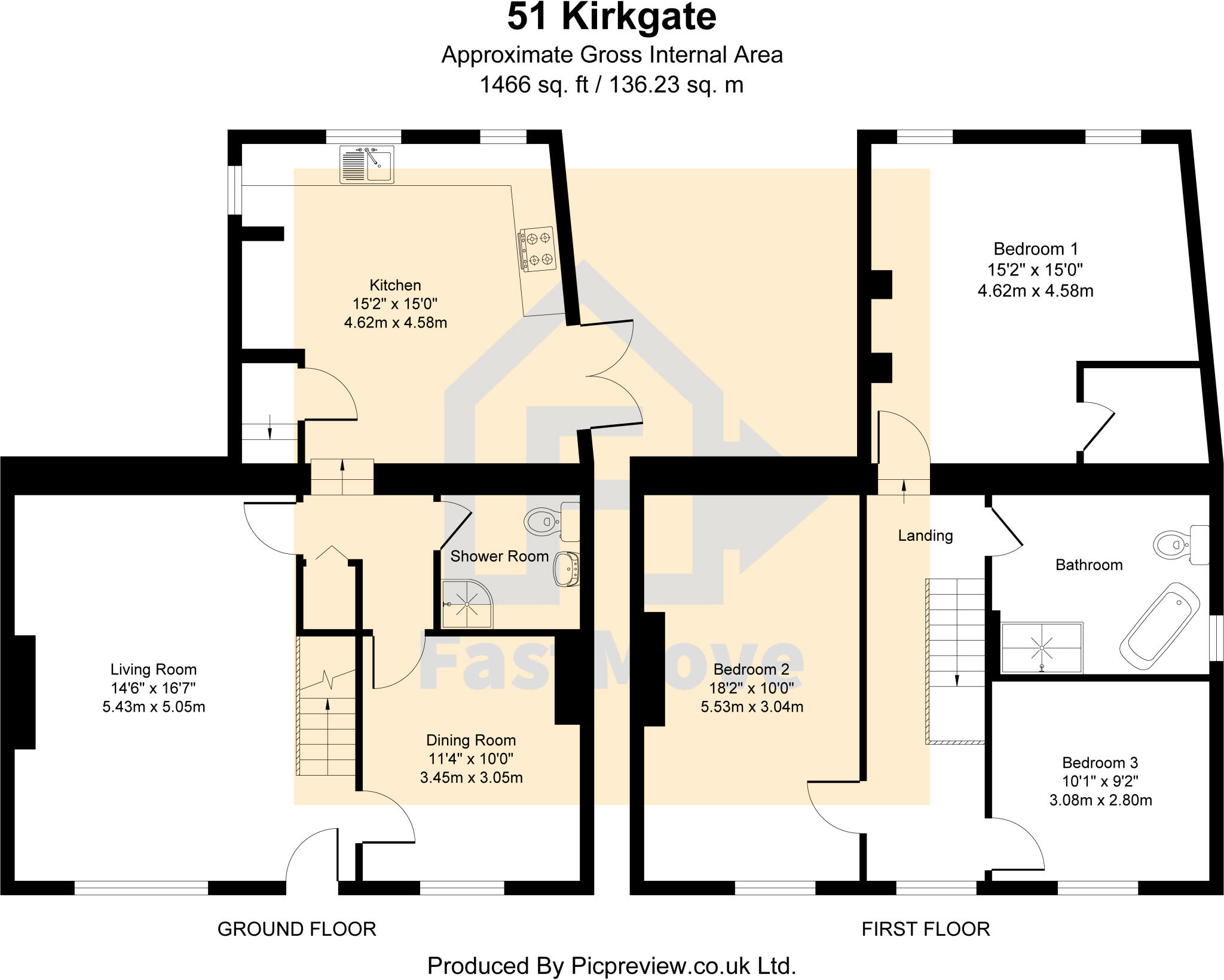 Kirkgate, Dewsbury, West Yorkshire, WF17 floorplan