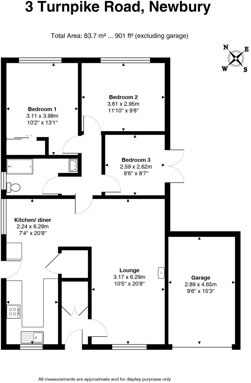 Turnpike Road, Newbury, Berkshire, RG14 floorplan
