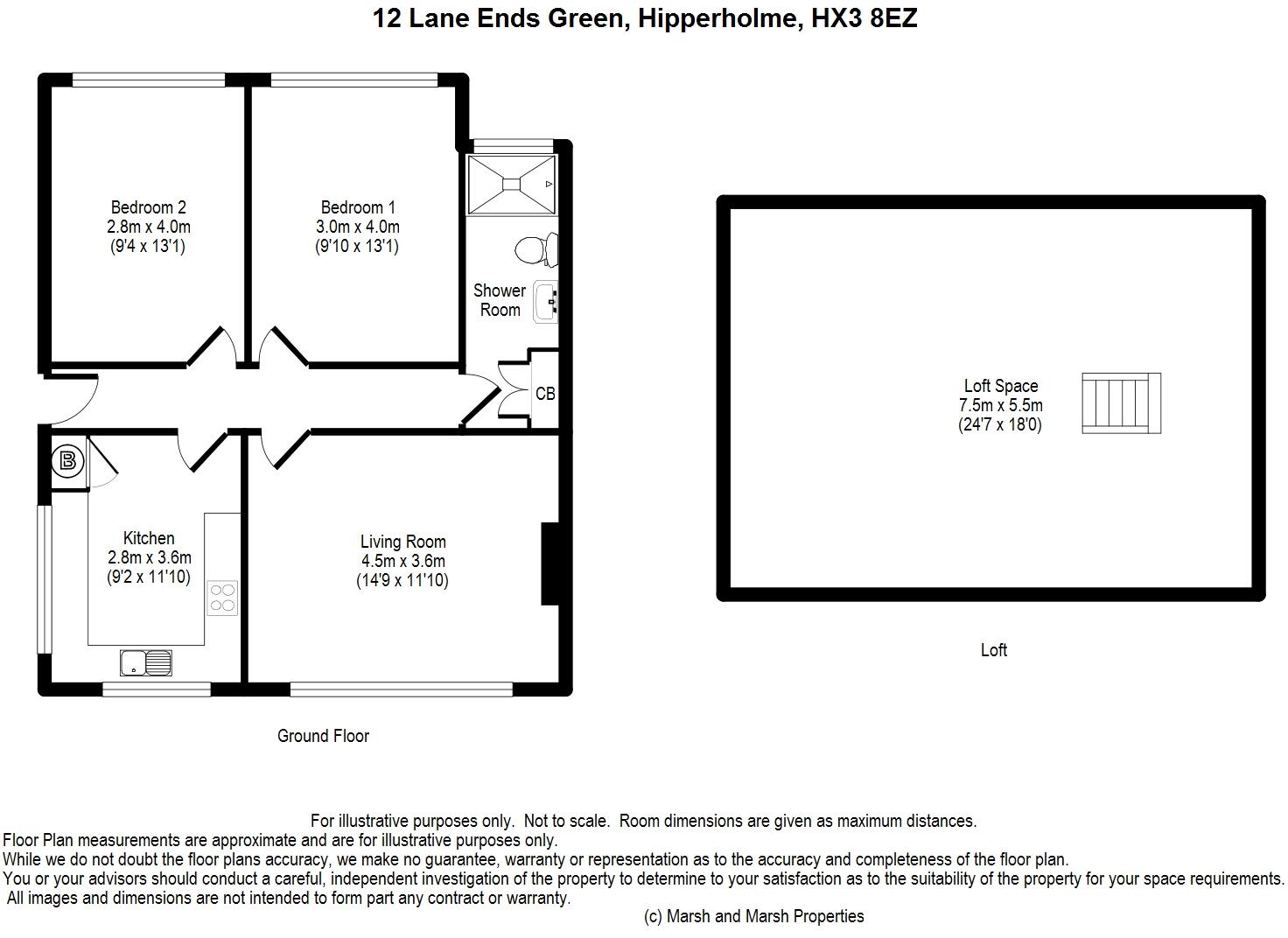 12 Lane Ends Green, Hipperholme, HX3 8EZ floorplan