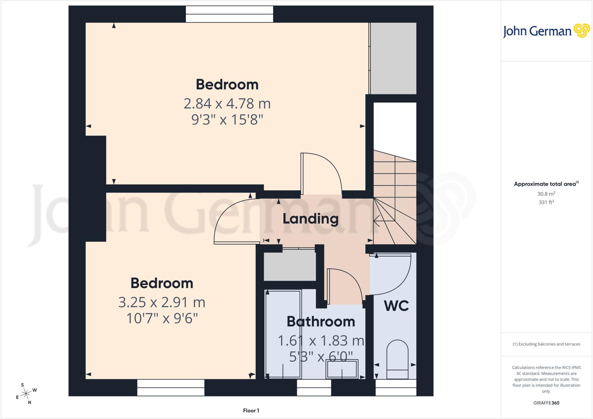 Woodfield, Leicester Road, Measham floorplan