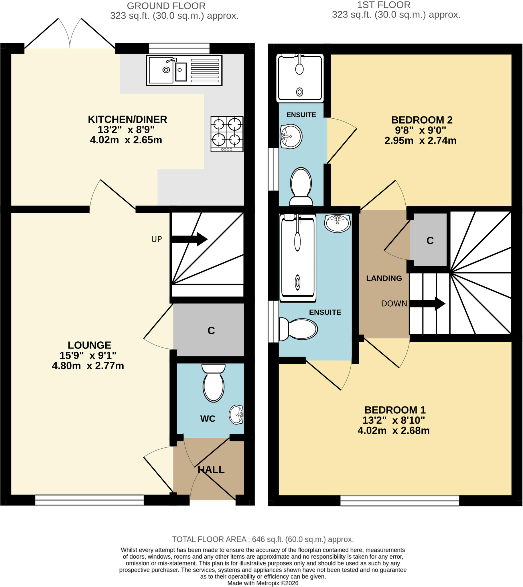 1, Crockers Close, Roundswell, Barnstaple, Devon, EX31 floorplan